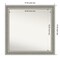Parlor Silver Non-Beveled Custom Framed Bathroom Vanity Wall Mirror